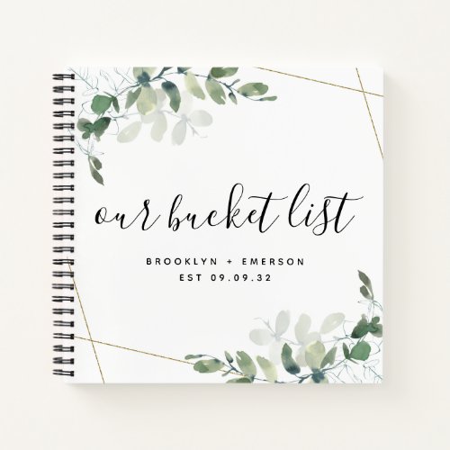 Our Bucket List Couples Keepsake Journal