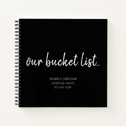 Our Bucket List Couples Keepsake Journal