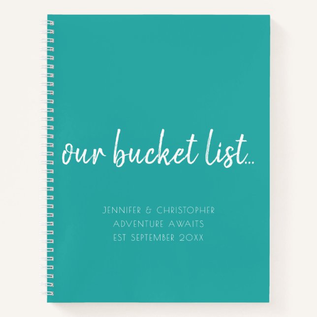 Our Bucket List Couples Keepsake Journal (Front)