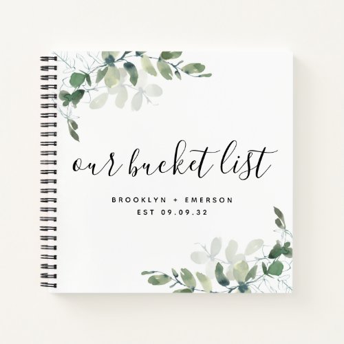 Our Bucket List Couples Keepsake Journal