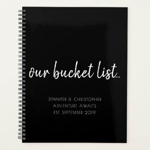 Our Bucket List Couples Keepsake Planner