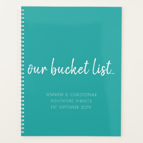 Our Bucket List Couples Keepsake Planner