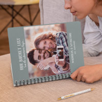 Our Bucket List | Green Photo Scrapbook Notebook