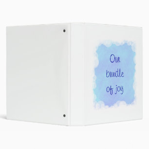 Our Bundle of Joy, Baby Binders in blue