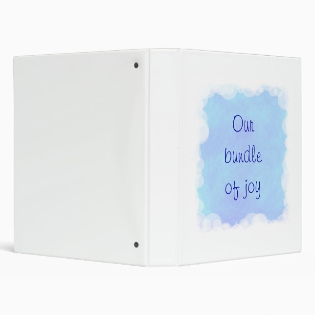 Our Bundle of Joy, Baby Binders in blue (Background)