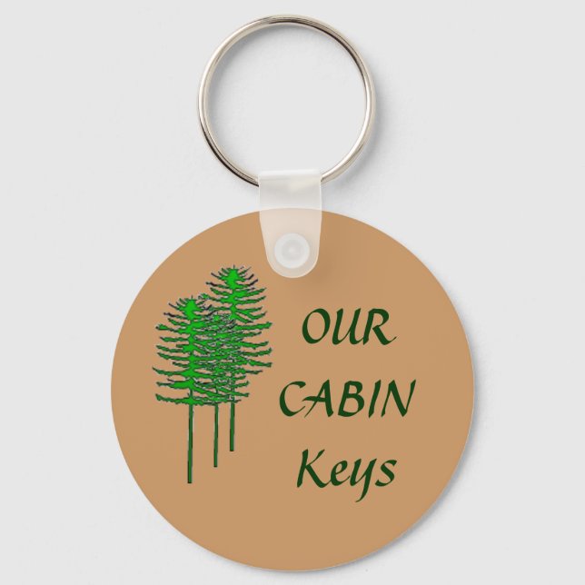 Our Cabin Keys Keychain (Front)
