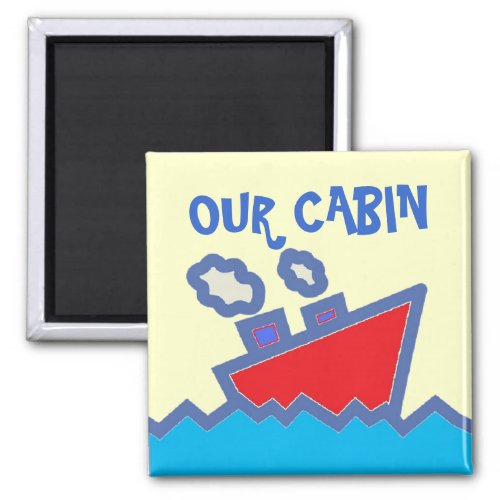 Our Cabin Sq Stateroom Door Marker Magnet