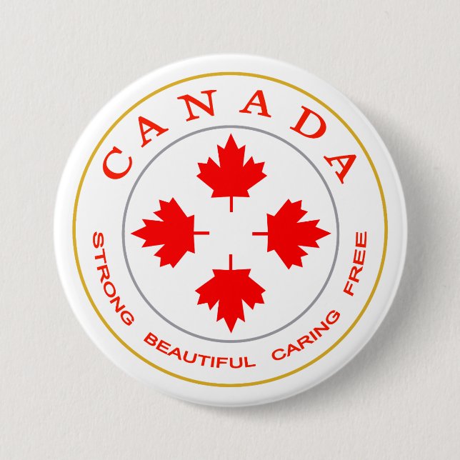 Our Canada Emblem Button (Front)