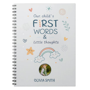 Our Child’s First Words & Little Thoughts Notebook