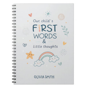 Our Child’s First Words & Little Thoughts Notebook