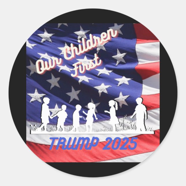 Our Children 1st Dt 2025  Classic Round Sticker (Front)