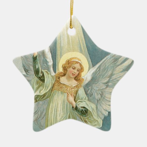 Our Christmas Angel Ceramic Ornament