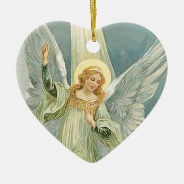 Our Christmas Angel Ceramic Ornament (Front)