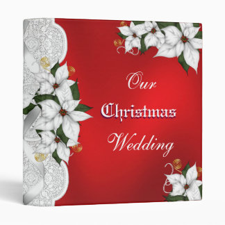 Our Christmas Wedding notebook binder