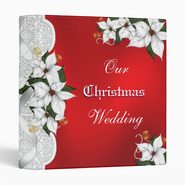 Our Christmas Wedding notebook binder (Front/Spine)