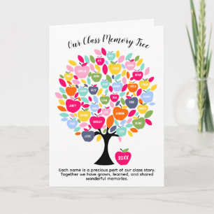 Our Class Memory Tree   School Leavers Apple Tree  Card