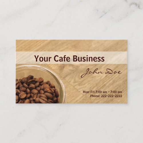 Our Coffee Shop Business Card