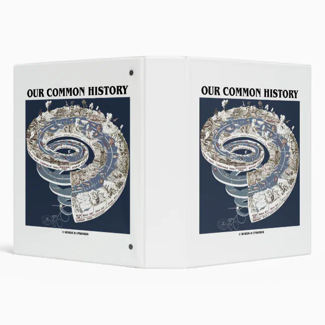 Our Common History Earth History Timeline Spiral 3 Ring Binder Zazzle