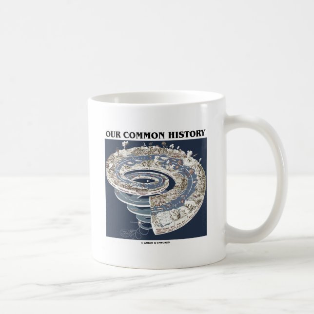 Our Common History (Earth History Timeline Spiral) Coffee Mug (Right)