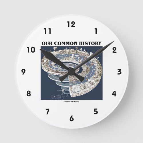 Our Common History Earth History Timeline Spiral Round Clock
