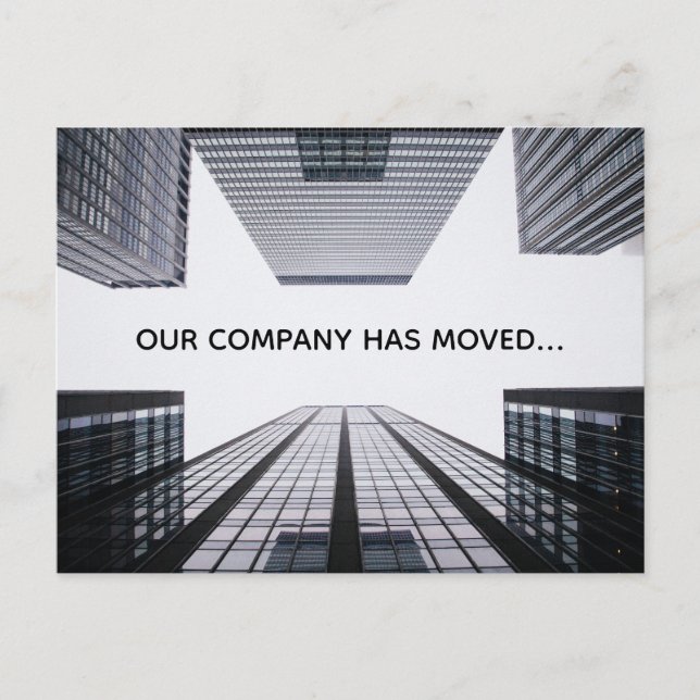 Our Company Has Moved Business Address Change Announcement Postcard (Front)