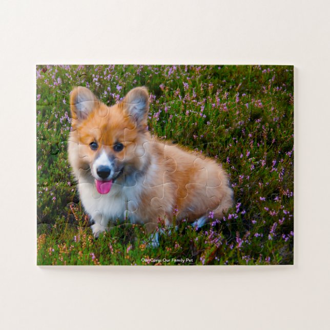Our Corgi Our Family Pet Jigsaw Puzzle (Horizontal)