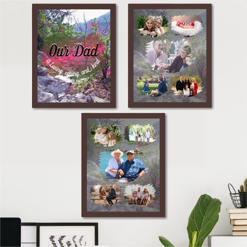 Our Dad Family Collage Yelapa Trail 821 Wall Art Sets