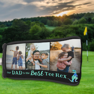 Our Dad is The Best Tee Rex 3 Photo Collage Golf Head Cover