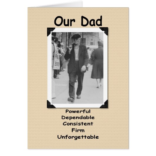 Our Dad - the Old Fart Cards (Front)