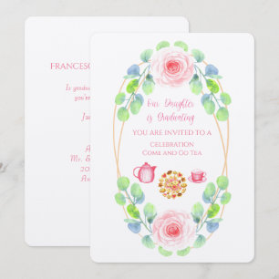 Our Daughter Is Graduating Linen Invitation