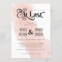 Our Day Has Come At Last Wedding Invitation