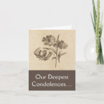 [ Thumbnail: "Our Deepest Condolences…" Funeral Sympathy Card ]