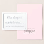 [ Thumbnail: "Our Deepest Condolences…" Sympathy Card ]