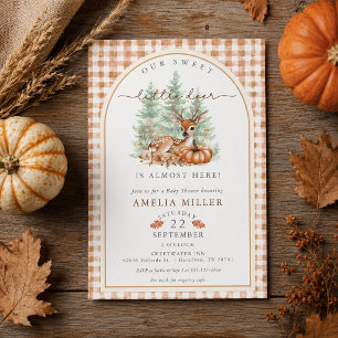 Our Deer Little Pumpkin is on the Way Baby Shower Invitation