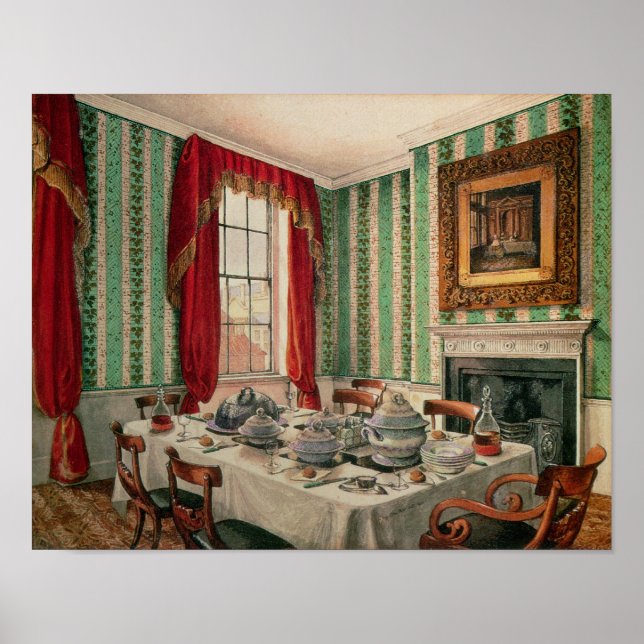Our Dining Room at York, 1838 Poster (Front)