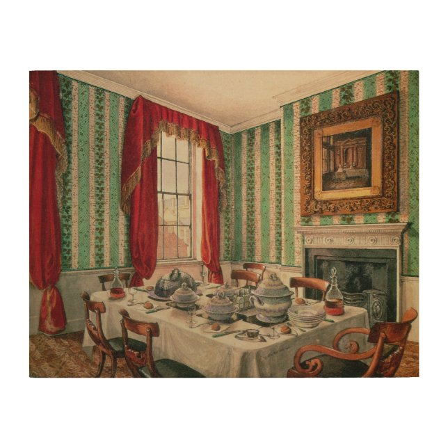 Our Dining Room at York, 1838 Wood Wall Art (Front)