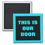 Our Door Generic Stateroom Door Marker Blue Magnet at Zazzle