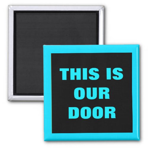 Our Door Generic Stateroom Door Marker Blue Magnet