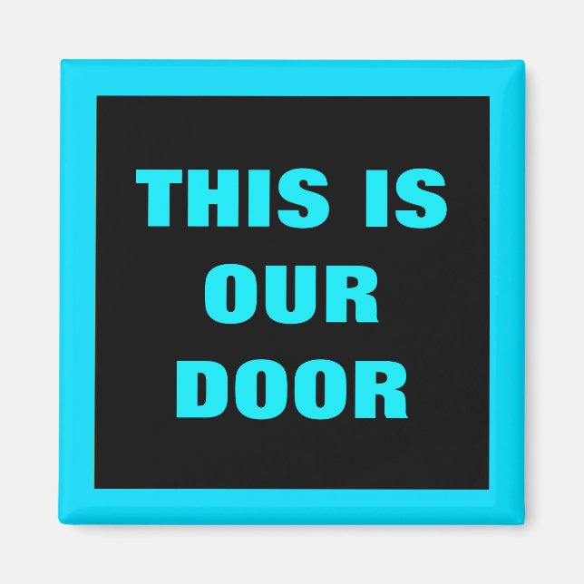 Our Door Generic Stateroom Door Marker Blue Magnet (Front)