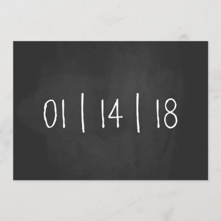 Our Due Date Chalkboard Pregnancy Announcement