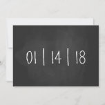 Our Due Date Chalkboard Pregnancy Announcement at Zazzle