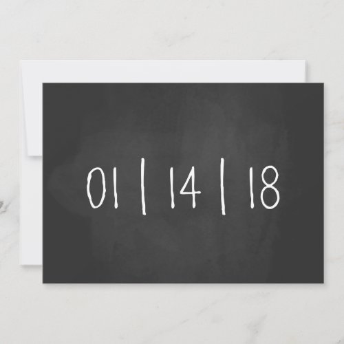 Our Due Date Chalkboard Pregnancy Announcement