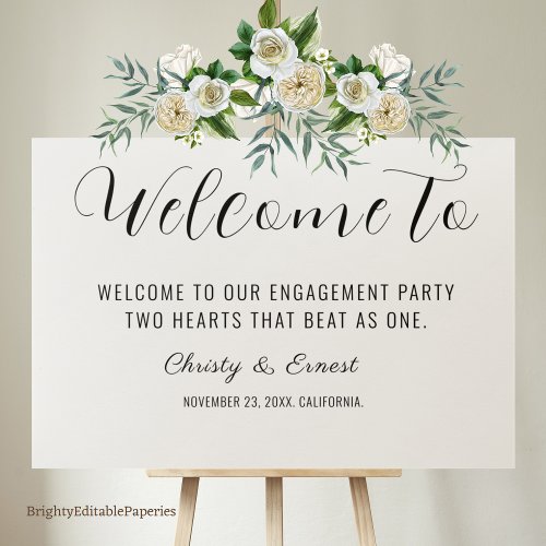  Our Engagement Party Welcome Sign