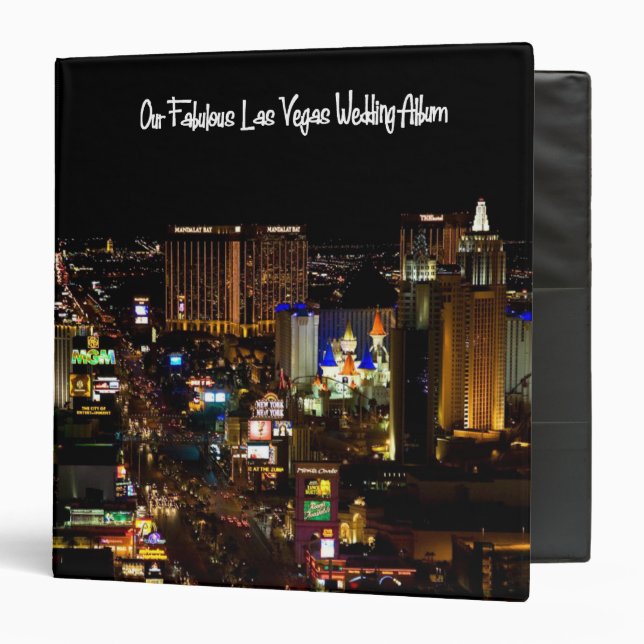 Our Fabulous Las Vegas Wedding Album Binder (Front/Inside)