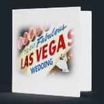 Our Fabulous Las Vegas Wedding Keepsake Album Binder<br><div class="desc">Our Fabulous Las Vegas Wedding Keepsake Album,  with bride & groom!</div>
