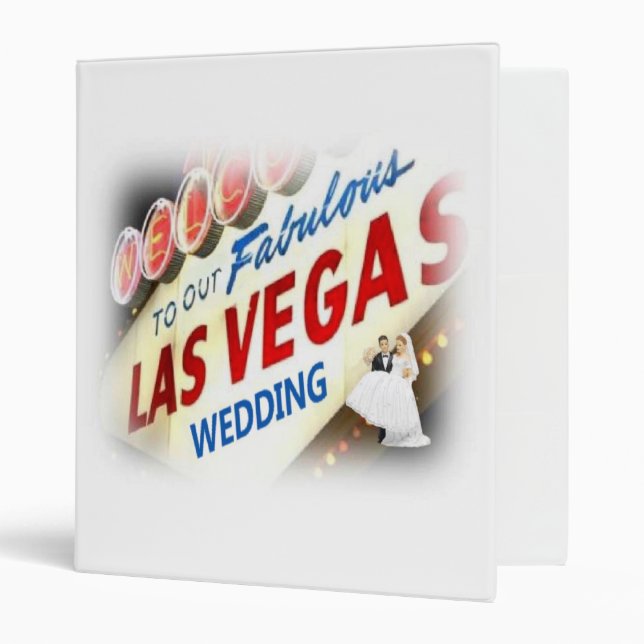 Our Fabulous Las Vegas Wedding Keepsake Album Binder (Front/Inside)