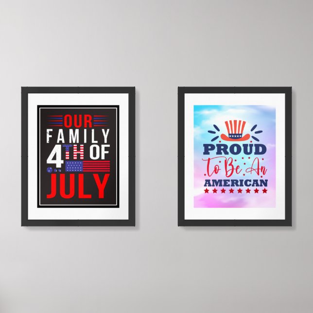 Our Family 4th of July-21430-25216 Wall Art Sets (Front)
