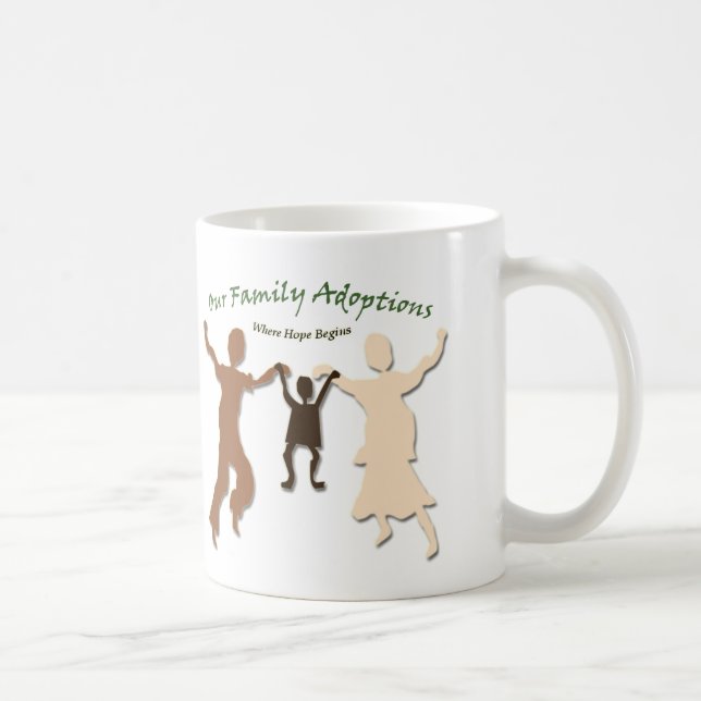 Our Family Adoptions Logo Coffee Mug (Right)