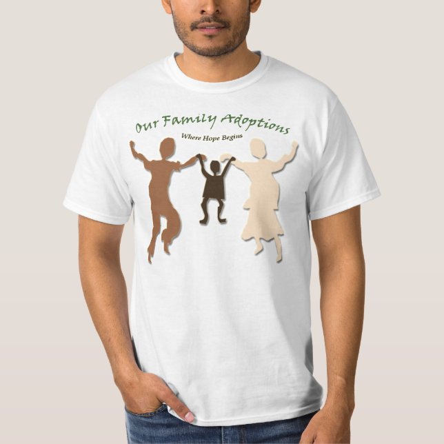Our Family Adoptions T-Shirt (Front)