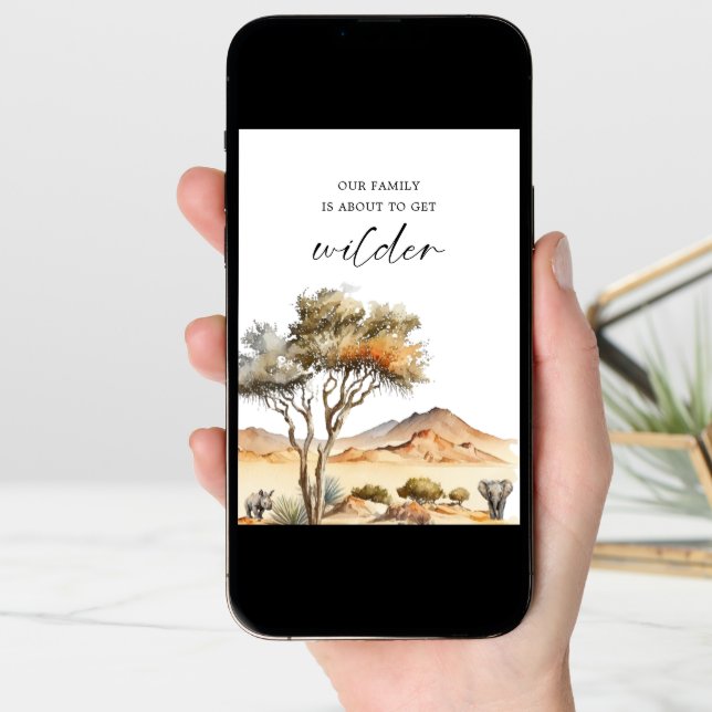 Our Family Gets Wilder, Zoologist Parent-to-Be! Card (Front Digital)
